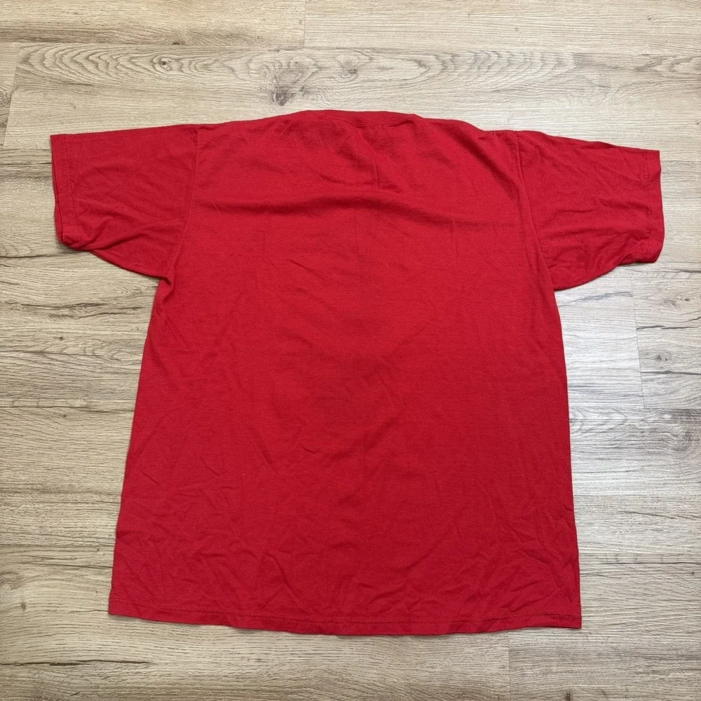 Vintage 80's‎ Walt Disney Mickey Mouse Velva Sheen Florida Red Shirt Size XL